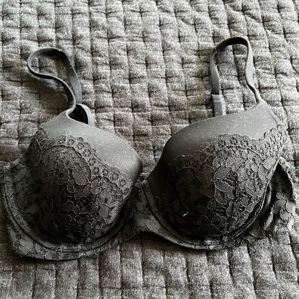 Body By Victoria Lined Demi BLACK LACE